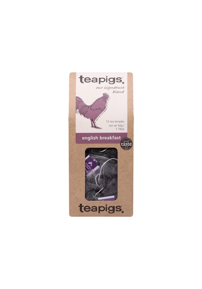 teapigs English Breakfast Tea - 15 Biodegradable Tea Temples - Image 3
